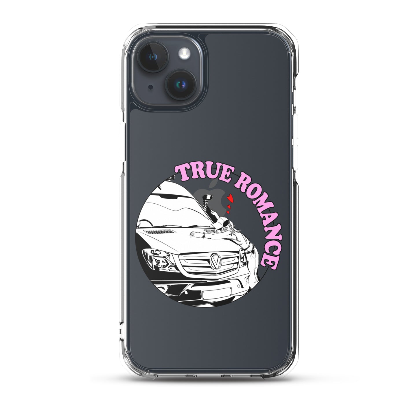 Clear Case for iPhone® with “True Romance” (F) logo