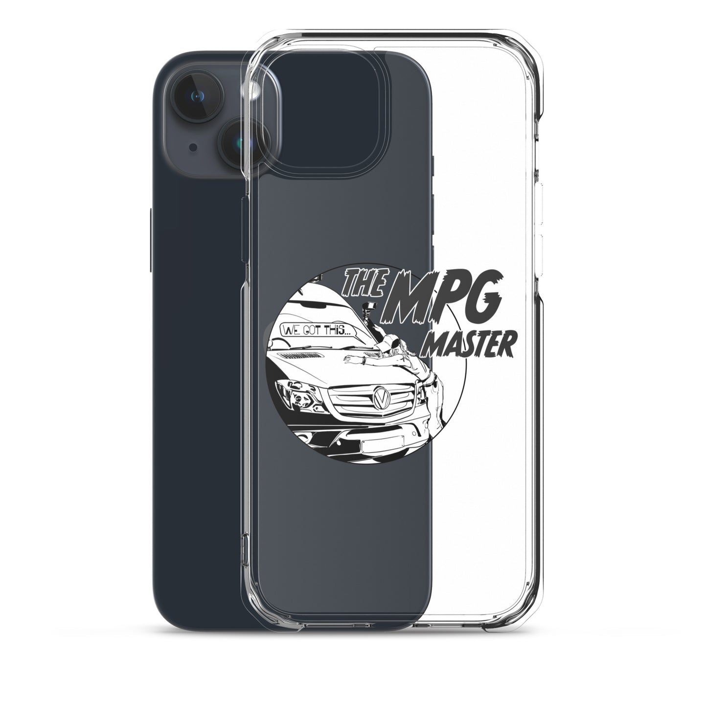 Clear Case for iPhone® with “The MPG Master” (F) logo