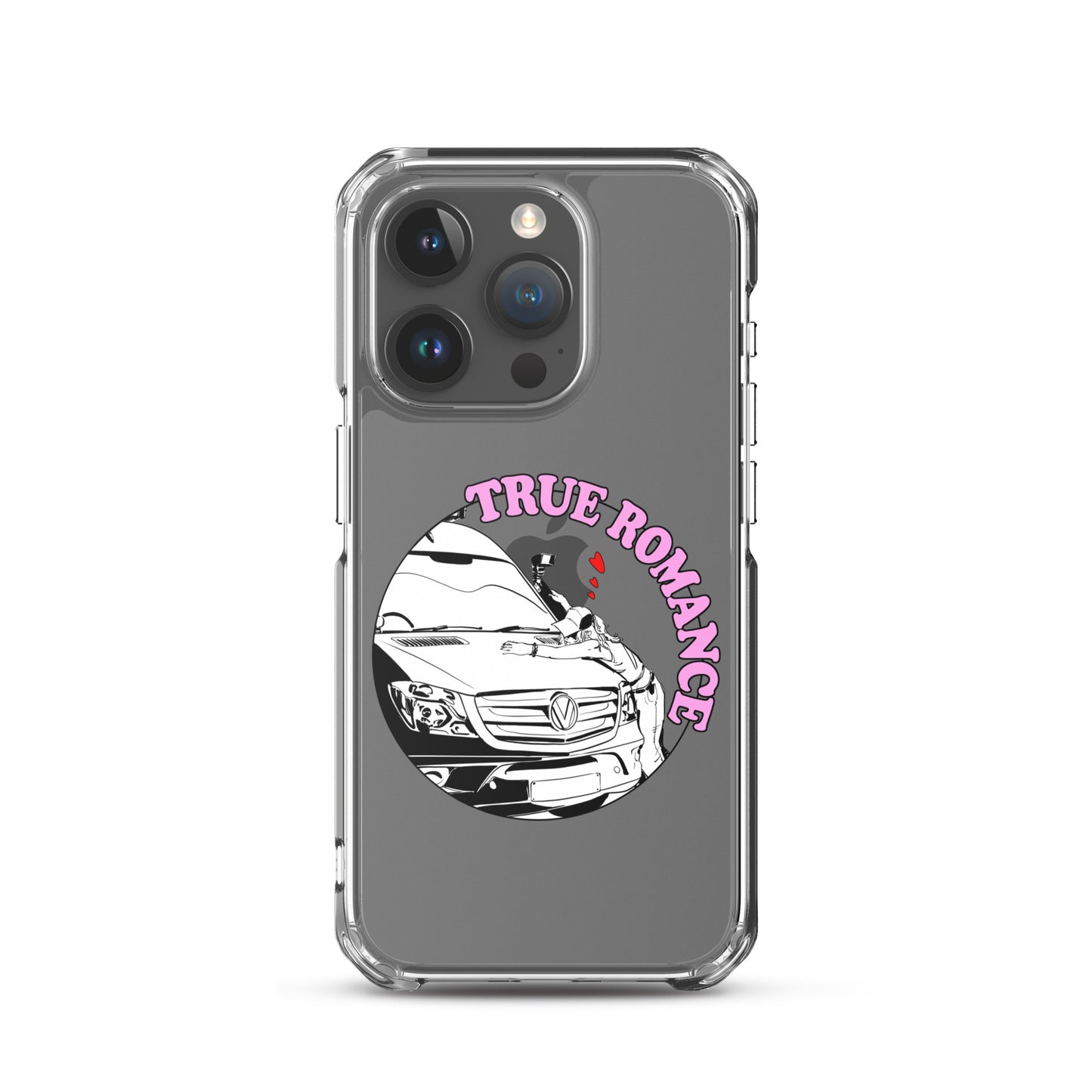 Clear Case for iPhone® with “True Romance” (F) logo