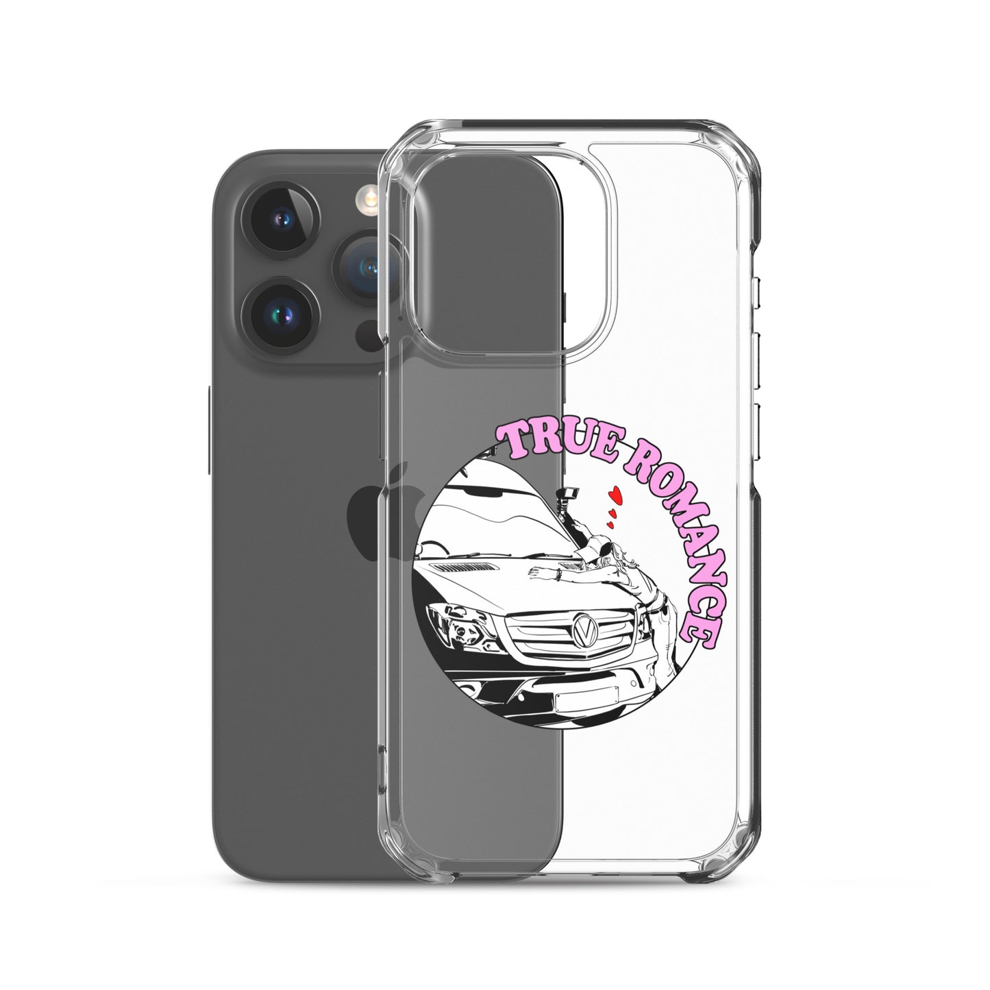 Clear Case for iPhone® with “True Romance” (F) logo