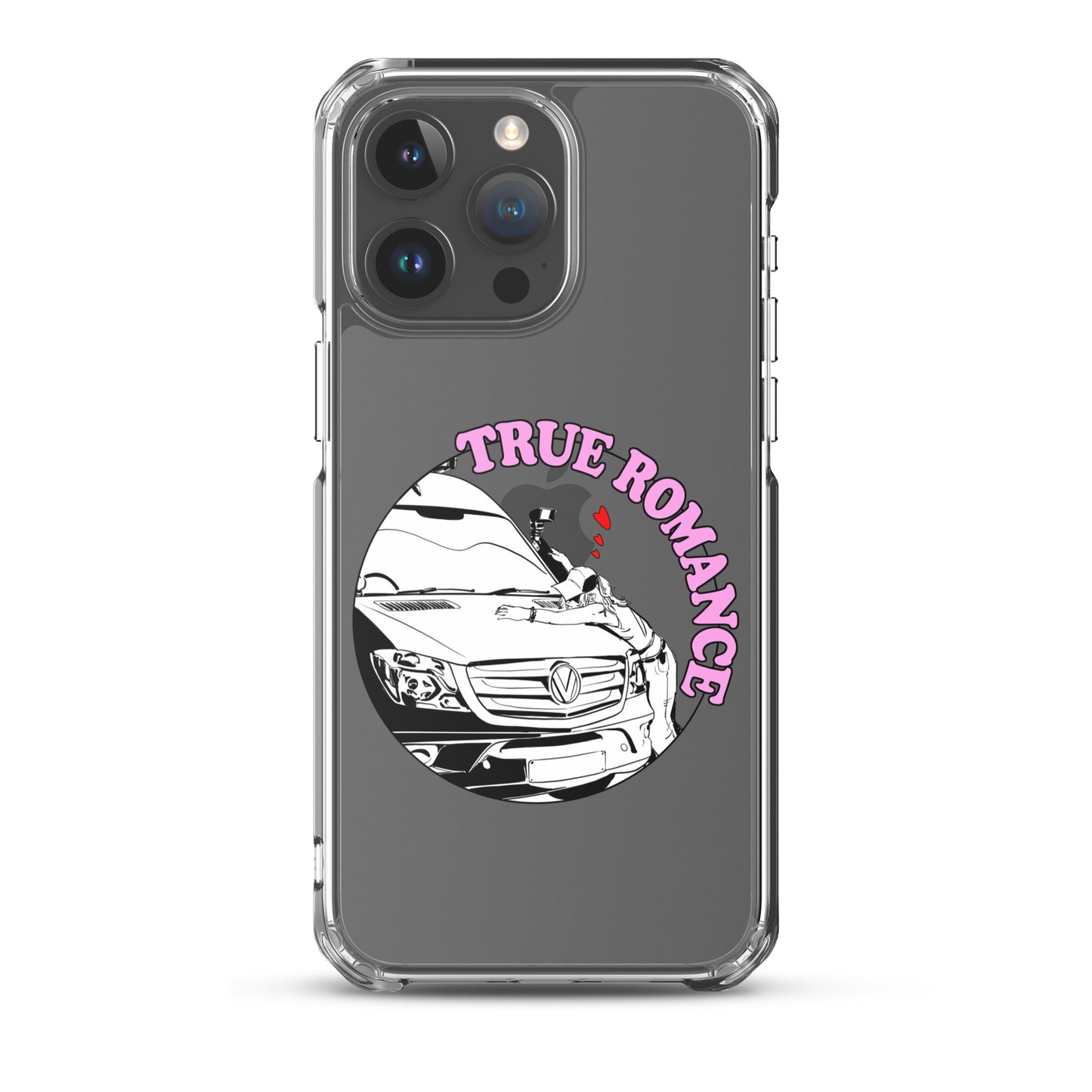 Clear Case for iPhone® with “True Romance” (F) logo