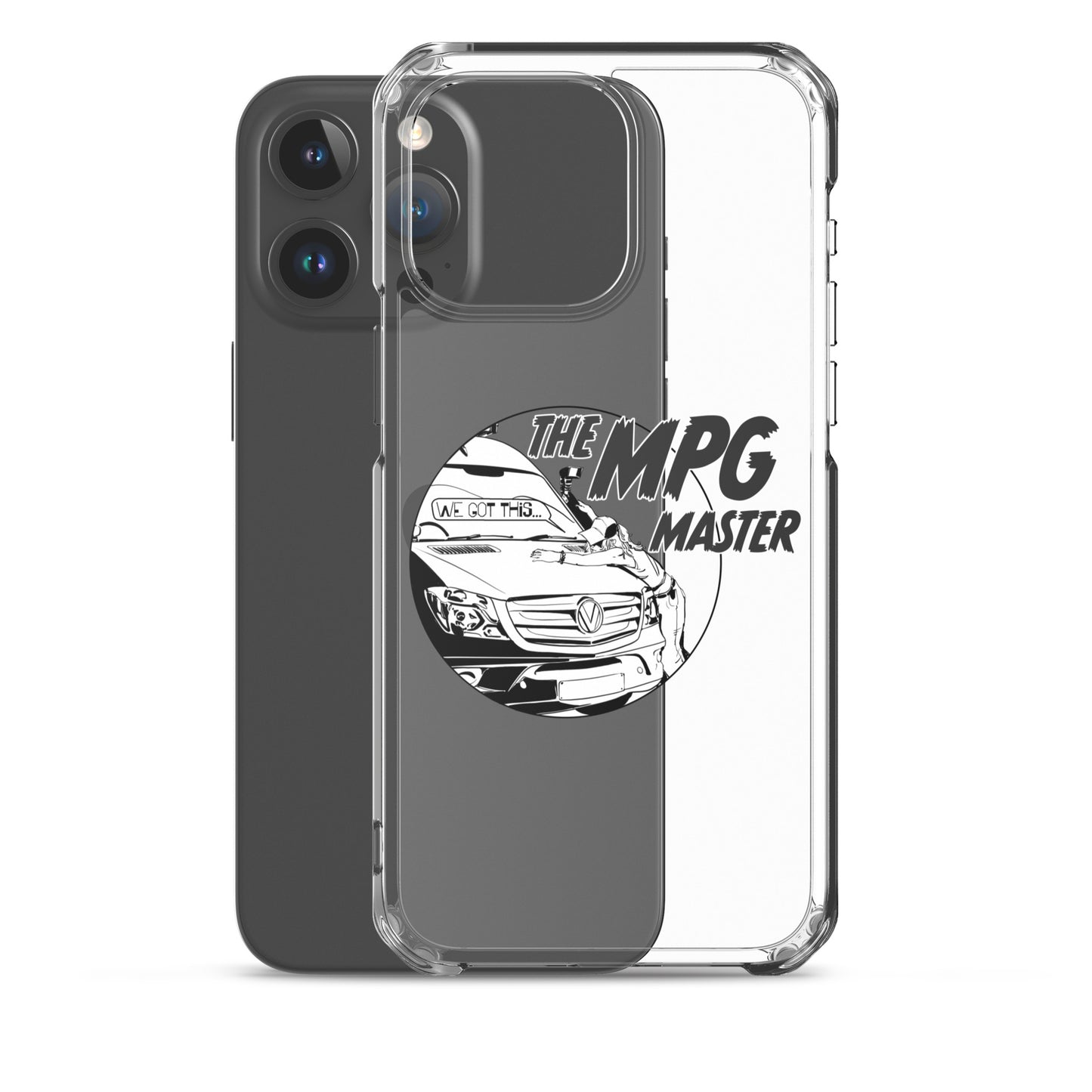 Clear Case for iPhone® with “The MPG Master” (F) logo