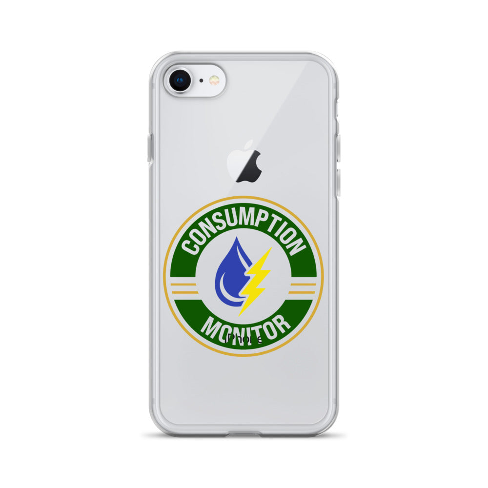 Clear Case for iPhone® with “Consumption Monitor" logo