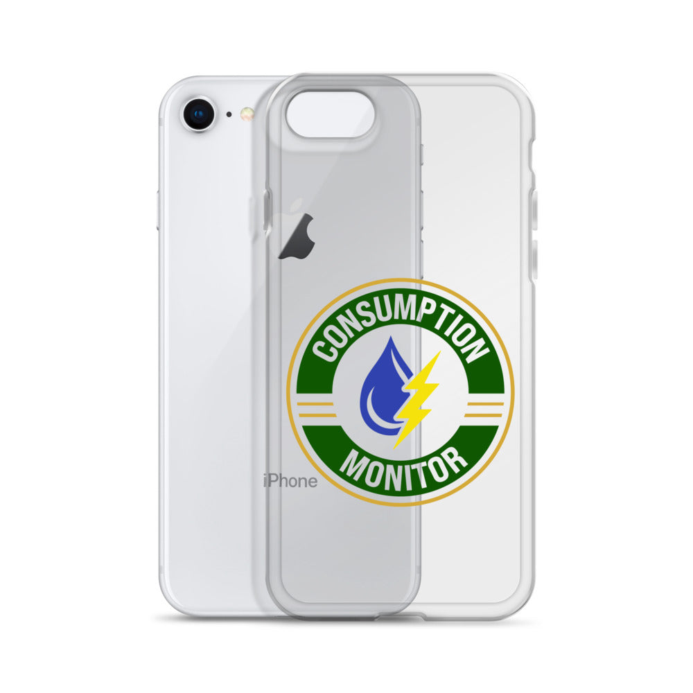 Clear Case for iPhone® with “Consumption Monitor" logo