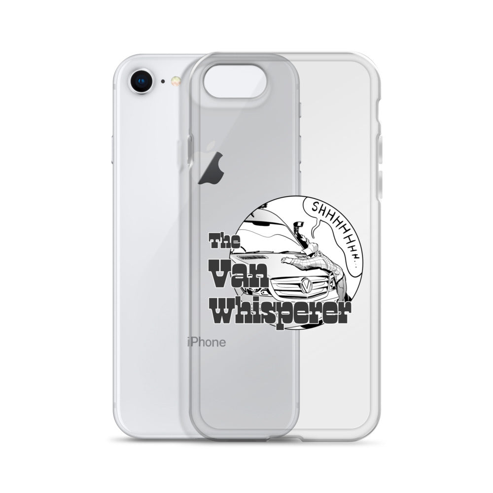 Clear Case for iPhone® with “The Van Whisperer” (M) logo