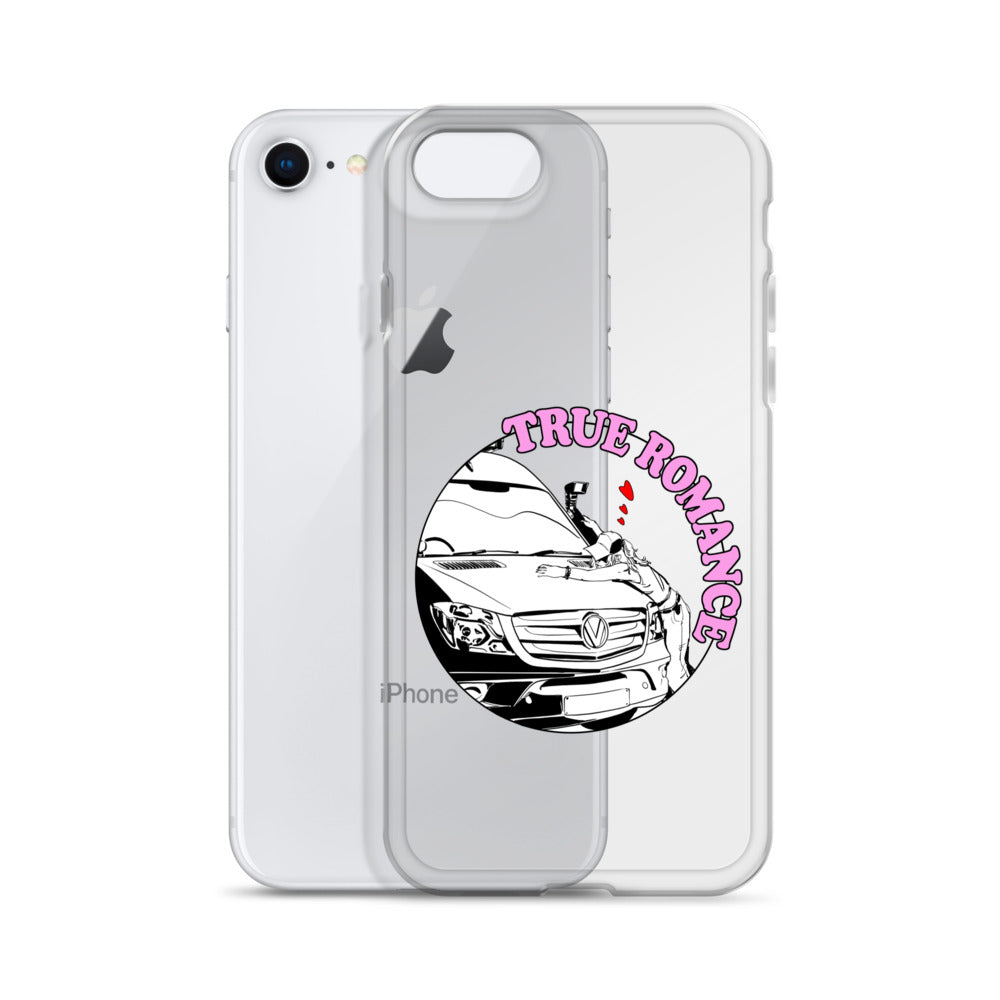 Clear Case for iPhone® with “True Romance” (F) logo