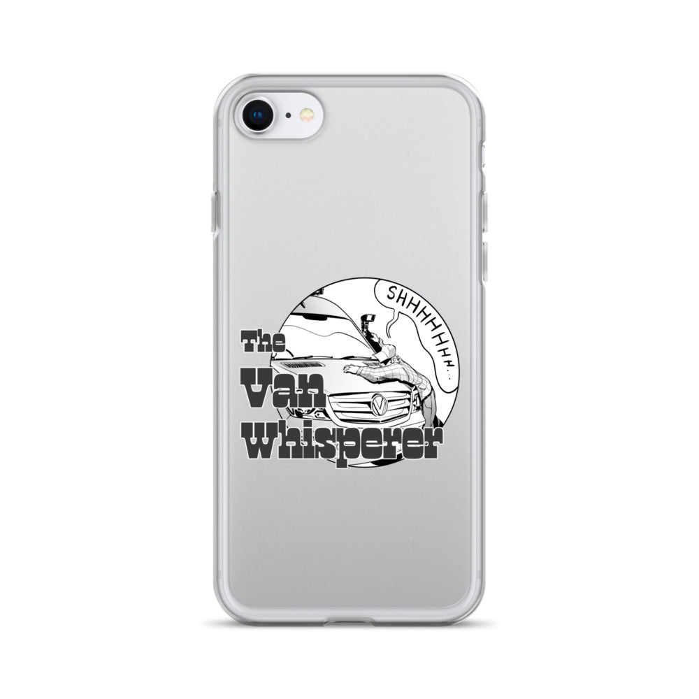 Clear Case for iPhone® with “The Van Whisperer” (M) logo