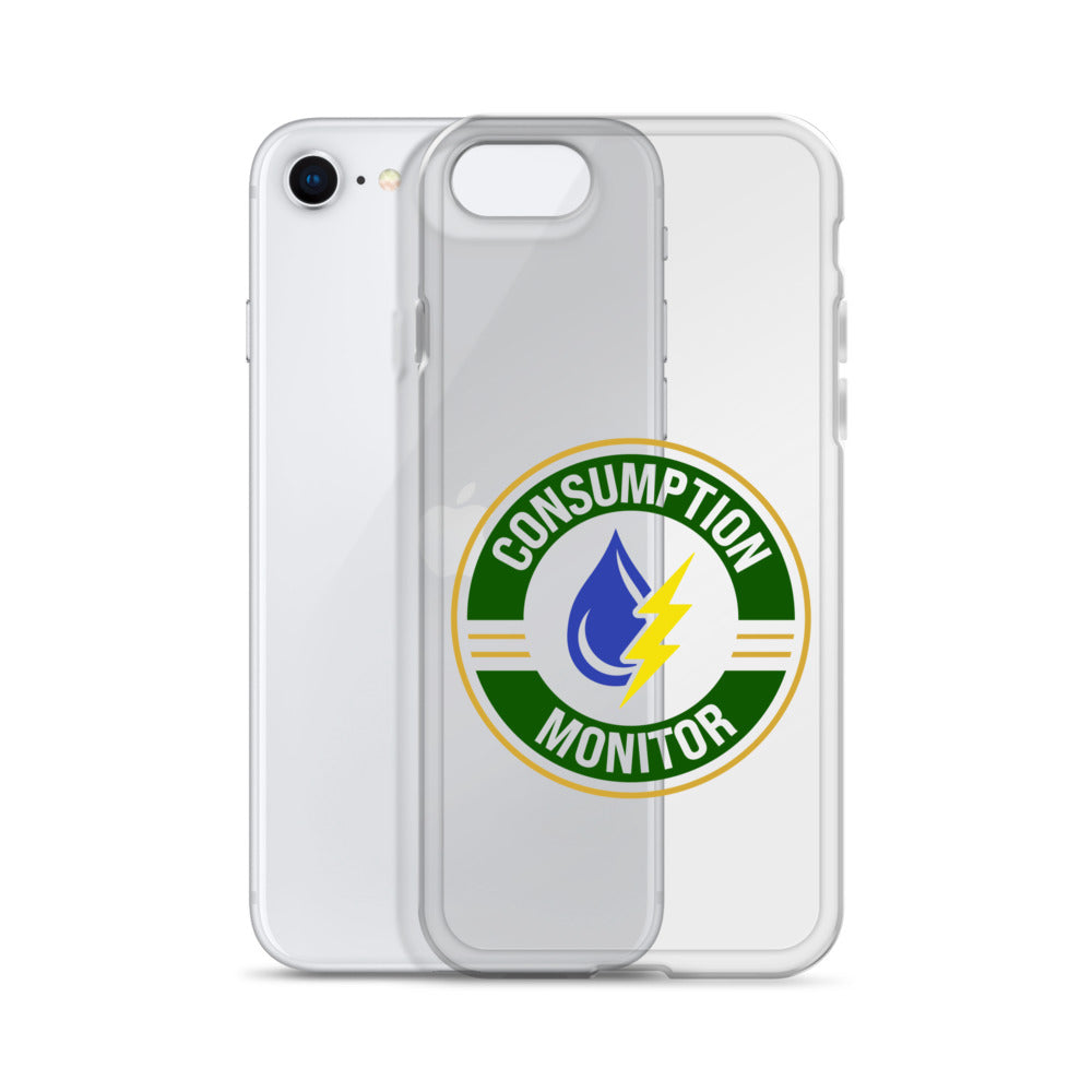 Clear Case for iPhone® with “Consumption Monitor" logo