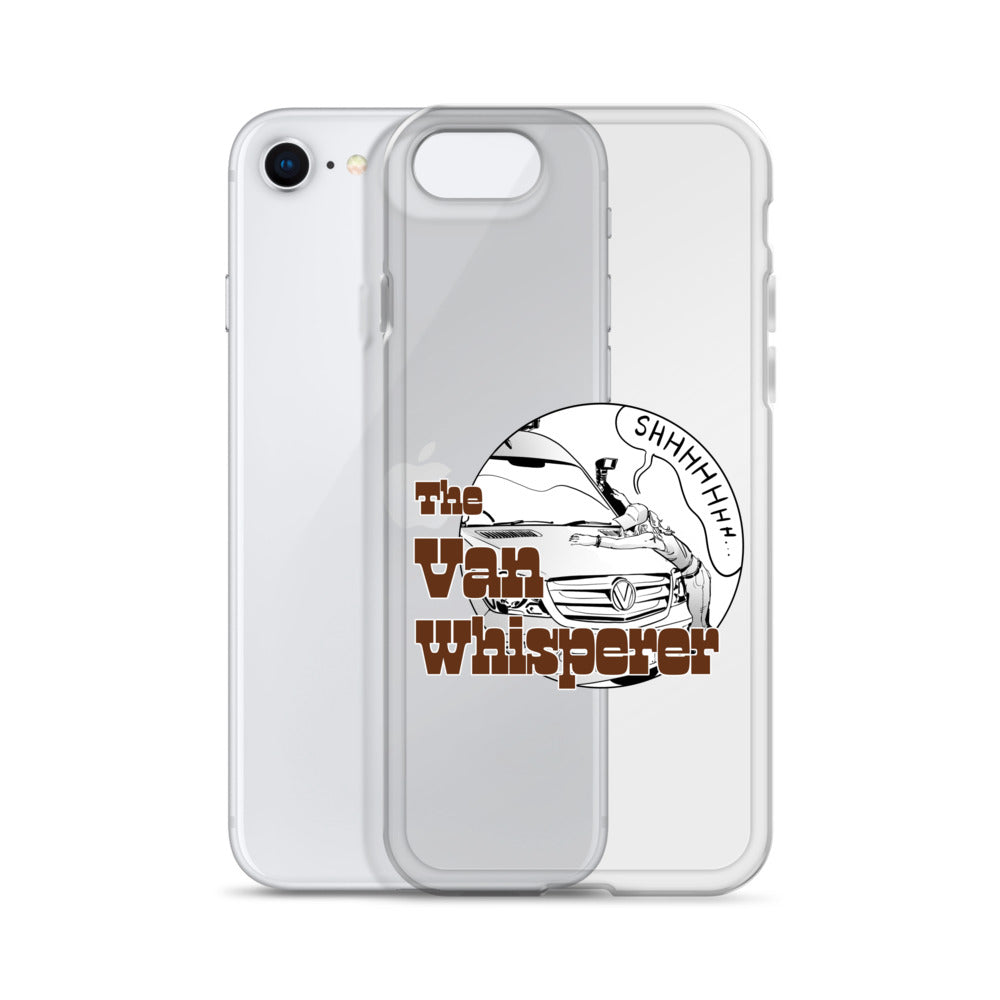 Clear Case for iPhone® with “The Van Whisperer” (F) logo