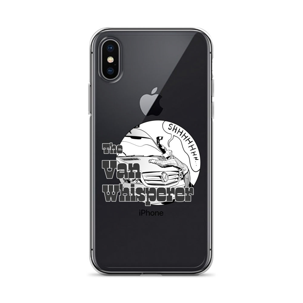 Clear Case for iPhone® with “The Van Whisperer” (M) logo