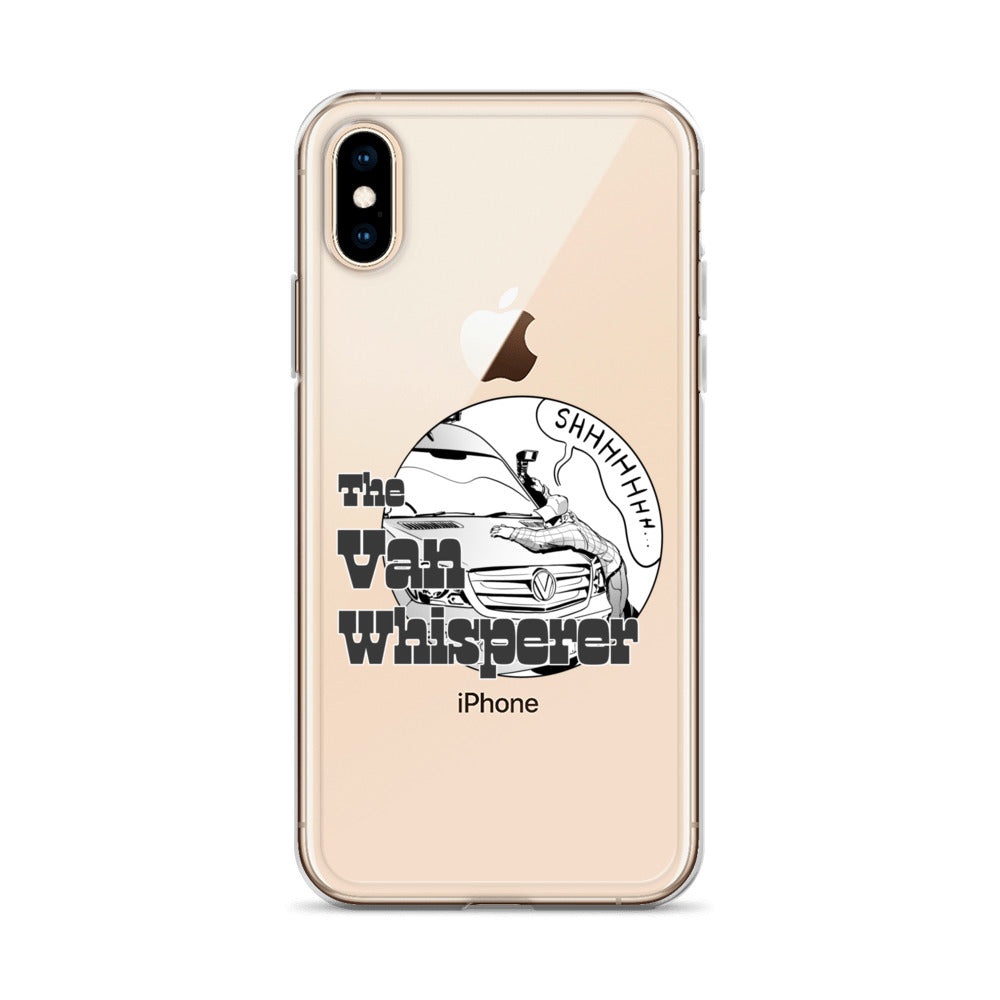 Clear Case for iPhone® with “The Van Whisperer” (M) logo