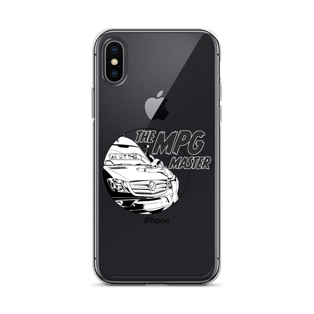 Clear Case for iPhone® with “The MPG Master” (F) logo