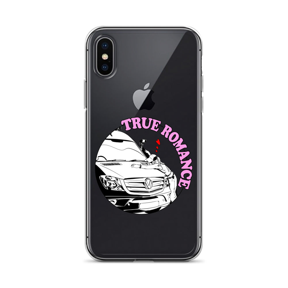 Clear Case for iPhone® with “True Romance” (F) logo