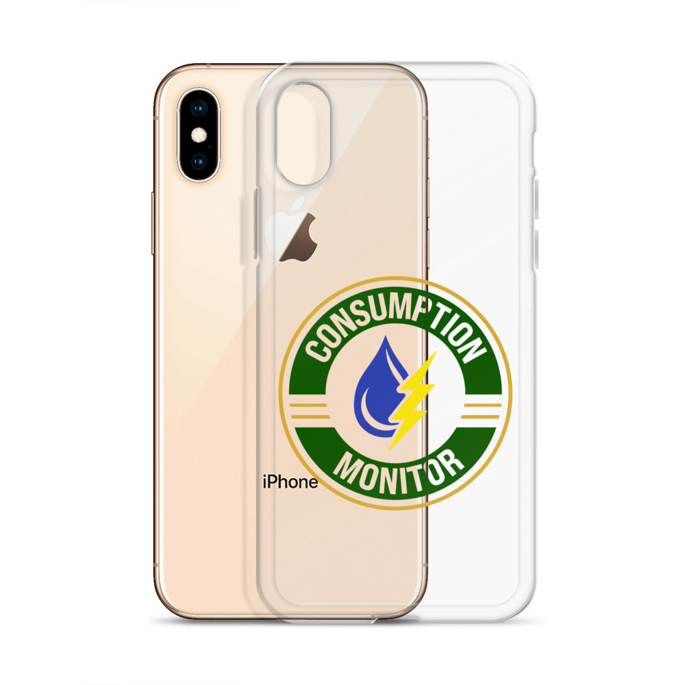 Clear Case for iPhone® with “Consumption Monitor" logo