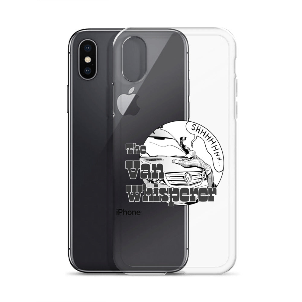 Clear Case for iPhone® with “The Van Whisperer” (M) logo