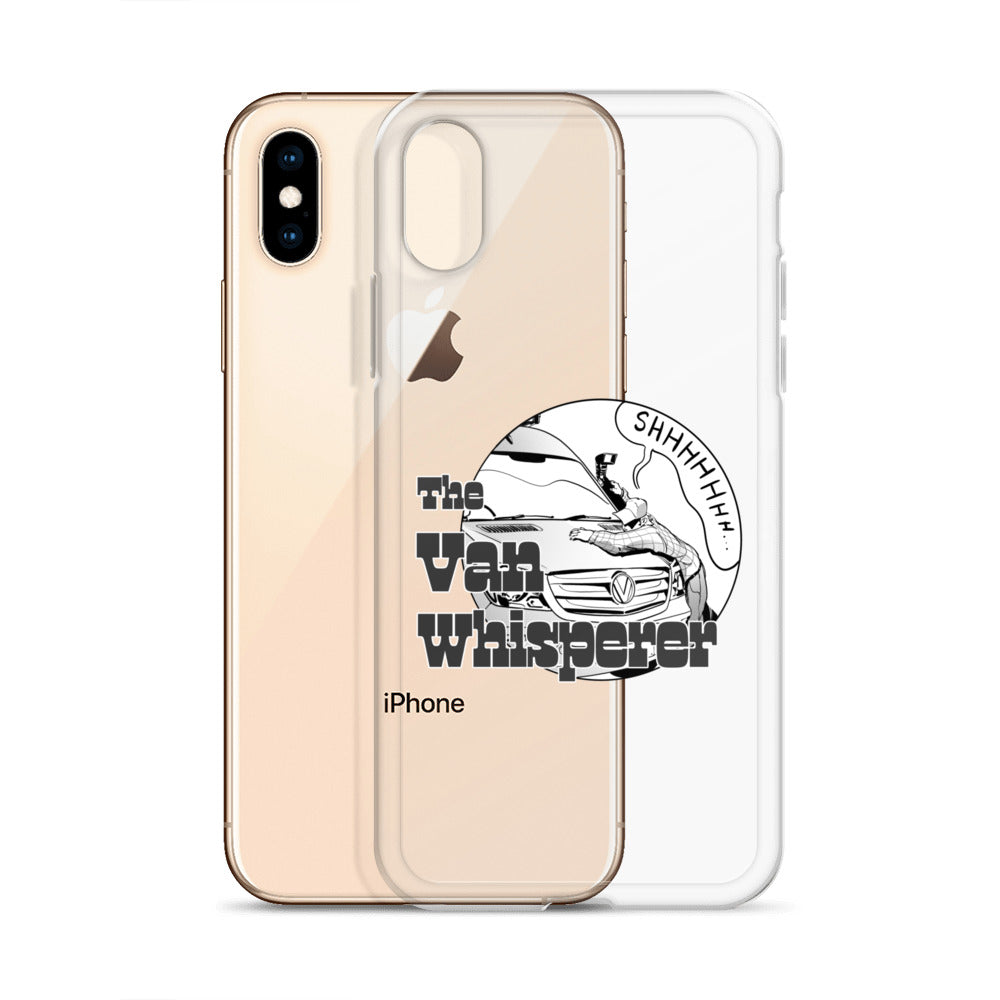 Clear Case for iPhone® with “The Van Whisperer” (M) logo