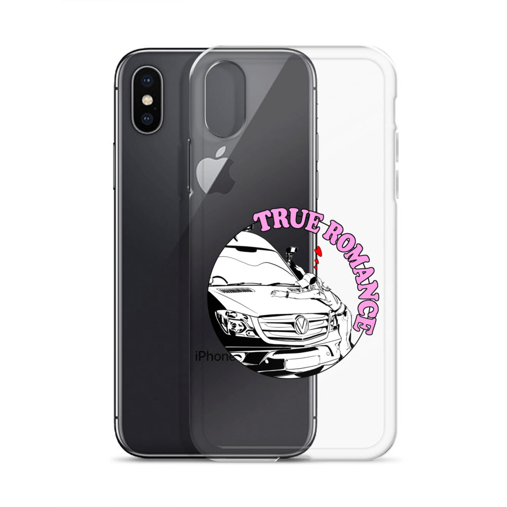 Clear Case for iPhone® with “True Romance” (F) logo