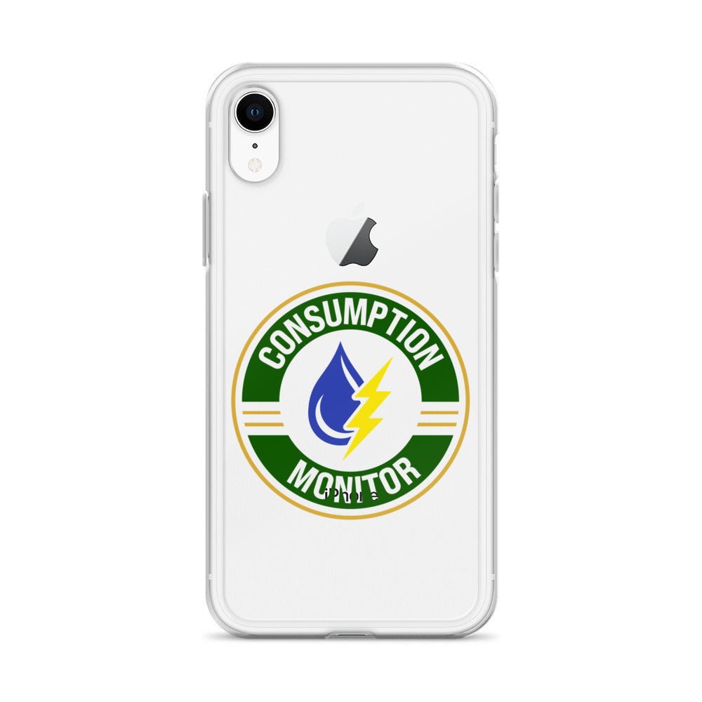 Clear Case for iPhone® with “Consumption Monitor" logo