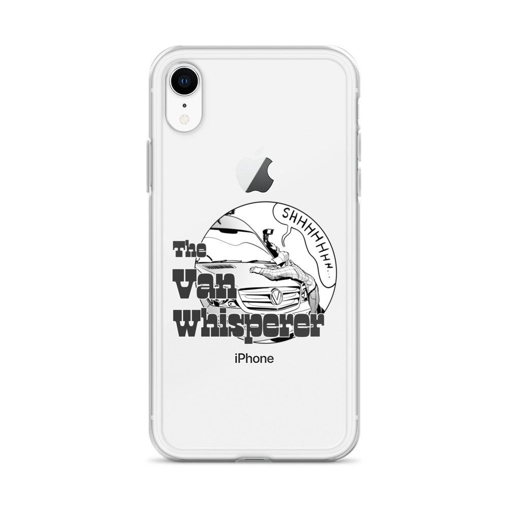 Clear Case for iPhone® with “The Van Whisperer” (M) logo