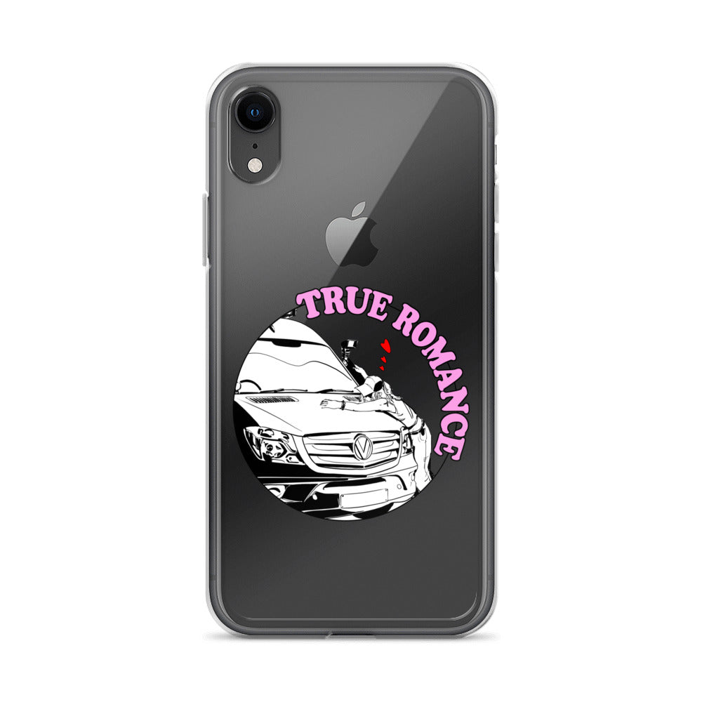 Clear Case for iPhone® with “True Romance” (F) logo