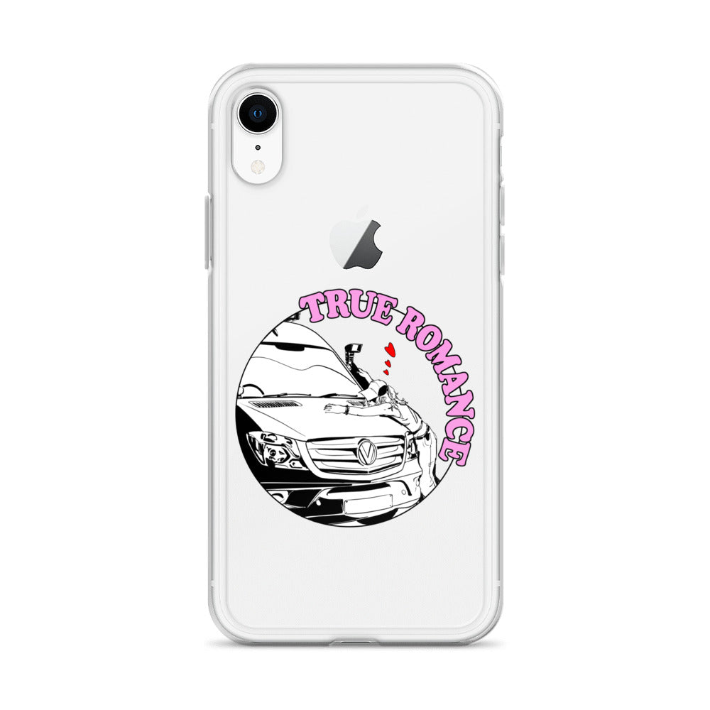 Clear Case for iPhone® with “True Romance” (F) logo