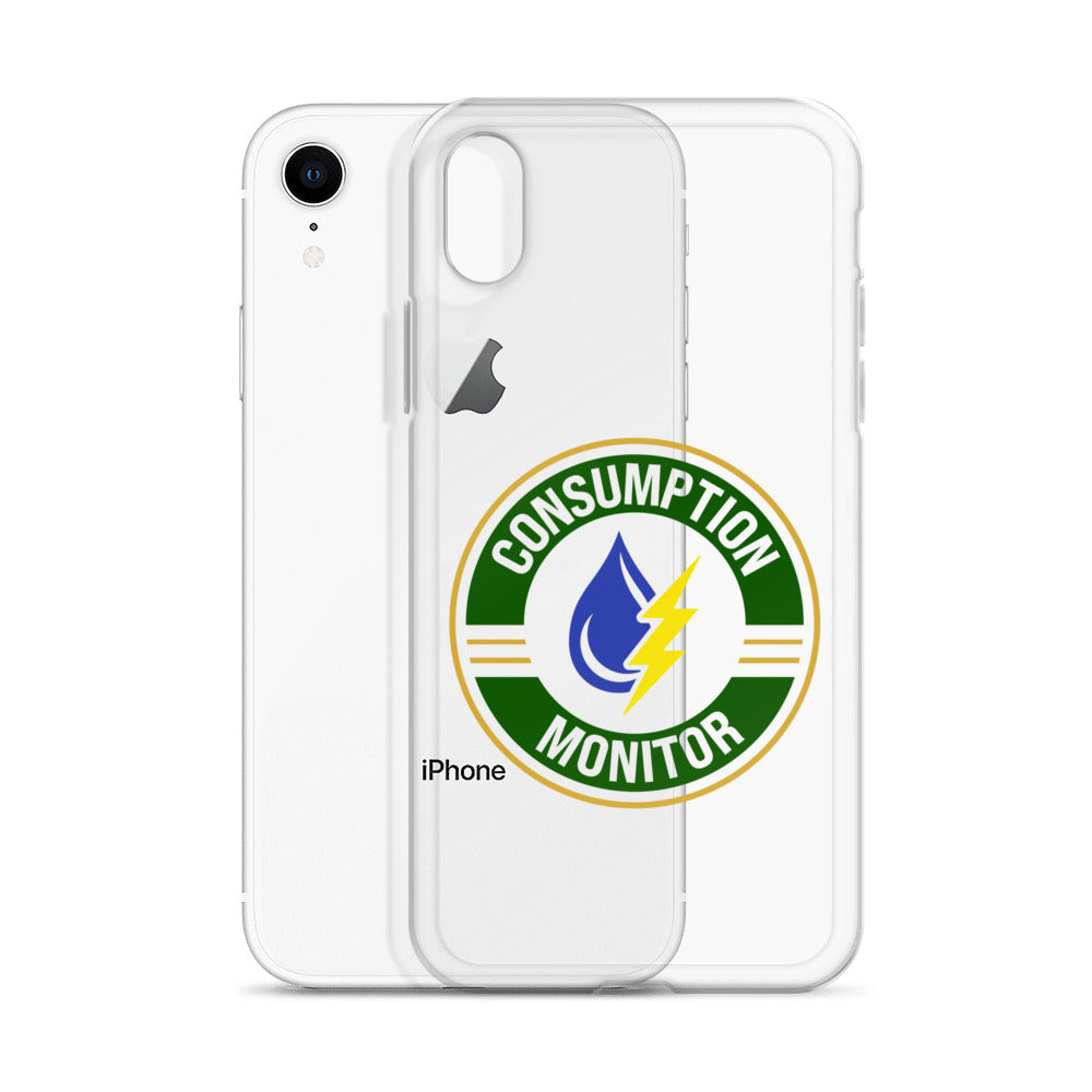 Clear Case for iPhone® with “Consumption Monitor" logo