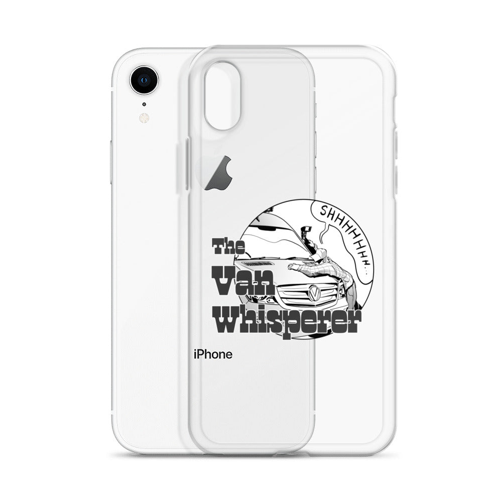 Clear Case for iPhone® with “The Van Whisperer” (M) logo