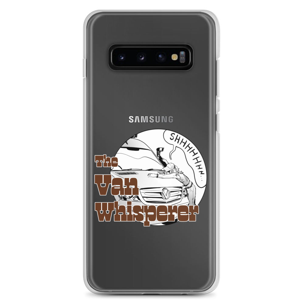 Clear Case for Samsung® with “The Van Whisperer” (F) logo