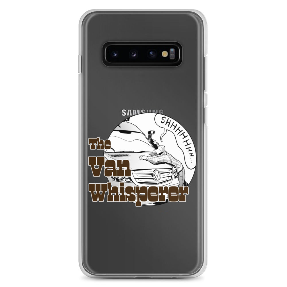 Clear Case for Samsung® with “The Van Whisperer” (M) logo