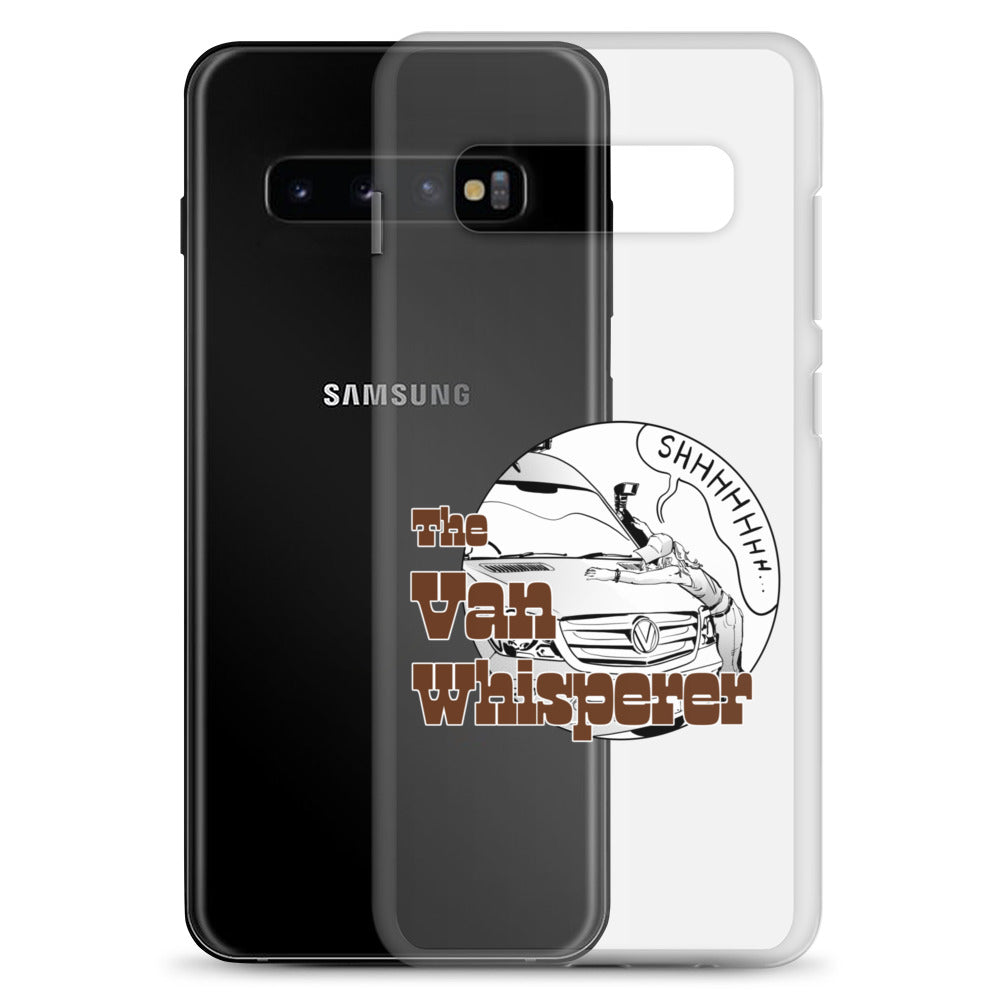 Clear Case for Samsung® with “The Van Whisperer” (F) logo