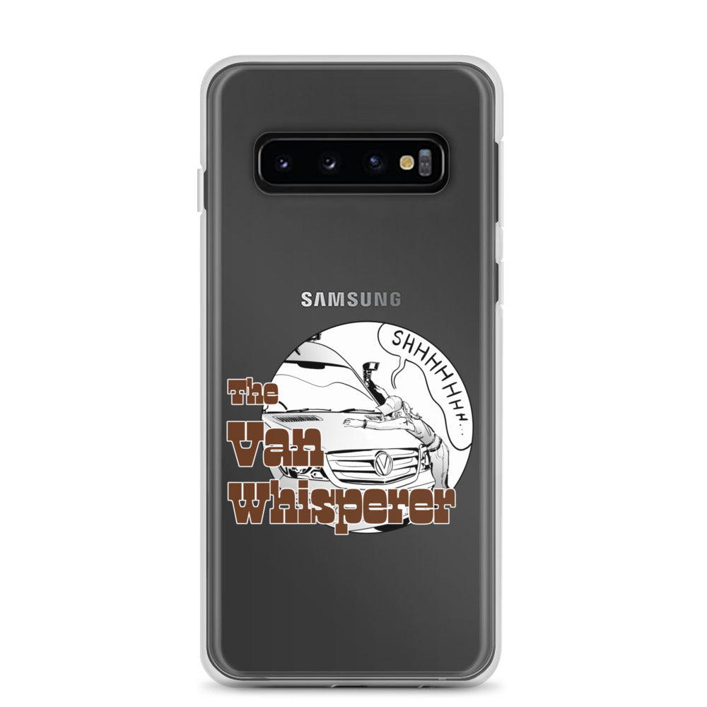 Clear Case for Samsung® with “The Van Whisperer” (F) logo