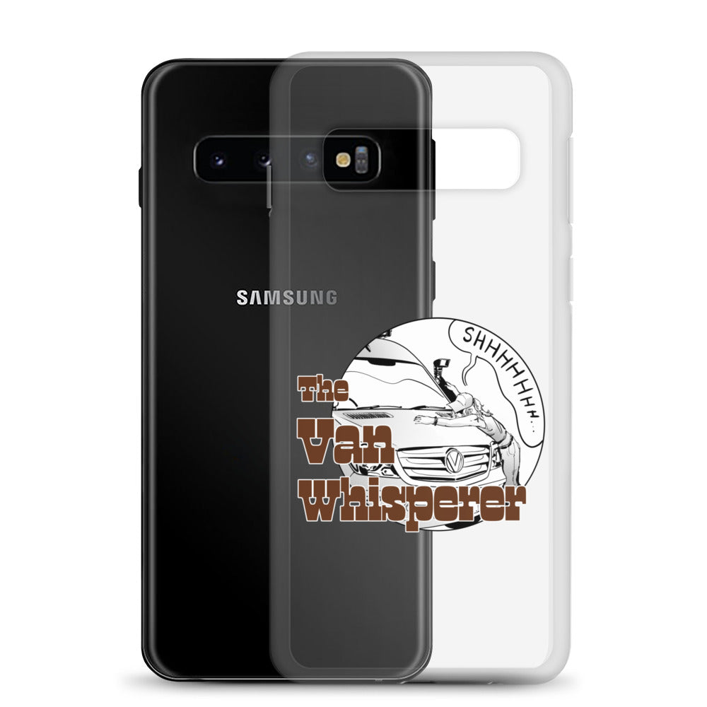 Clear Case for Samsung® with “The Van Whisperer” (F) logo