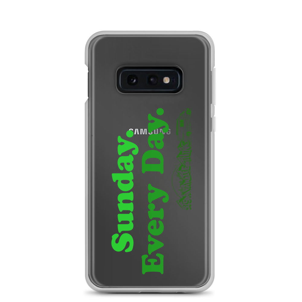 Clear Case for Samsung® with “Sunday Every Day” logo