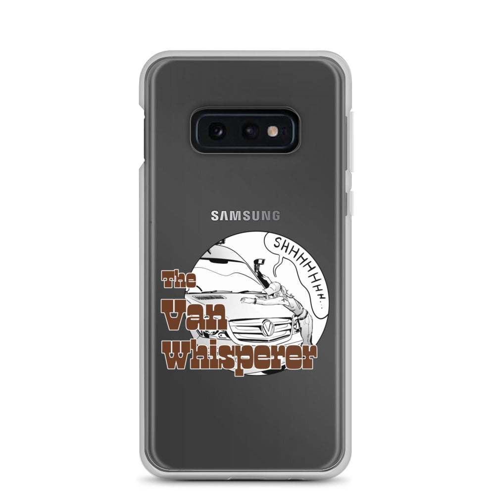 Clear Case for Samsung® with “The Van Whisperer” (F) logo