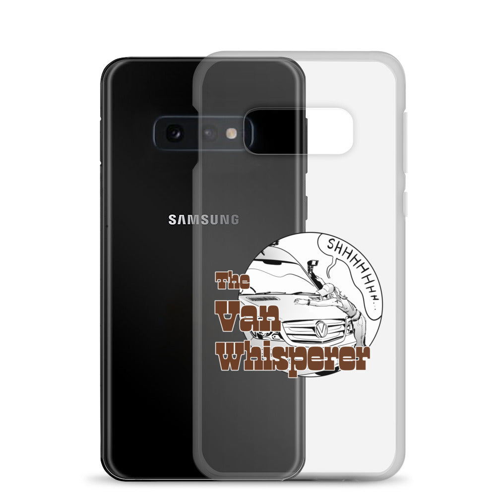 Clear Case for Samsung® with “The Van Whisperer” (F) logo