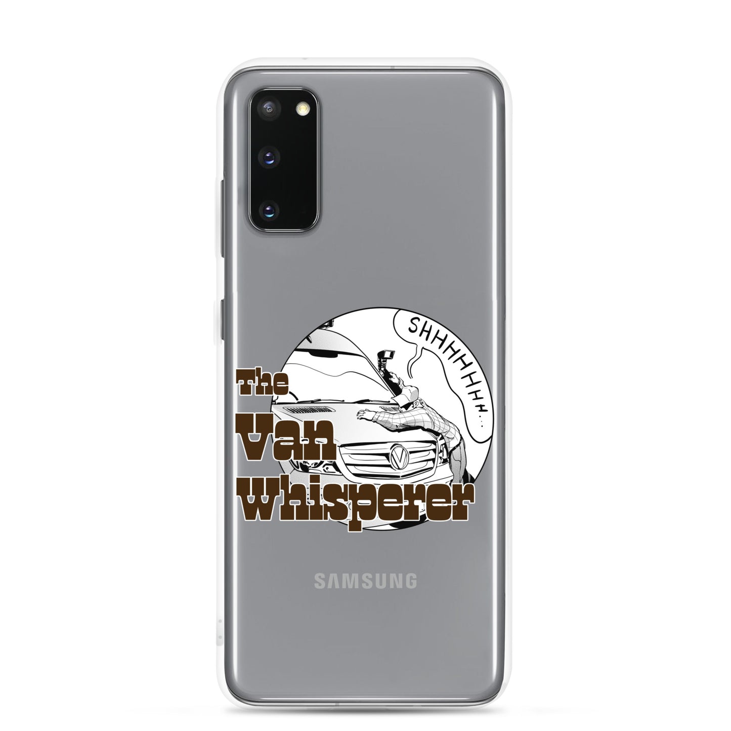 Clear Case for Samsung® with “The Van Whisperer” (M) logo