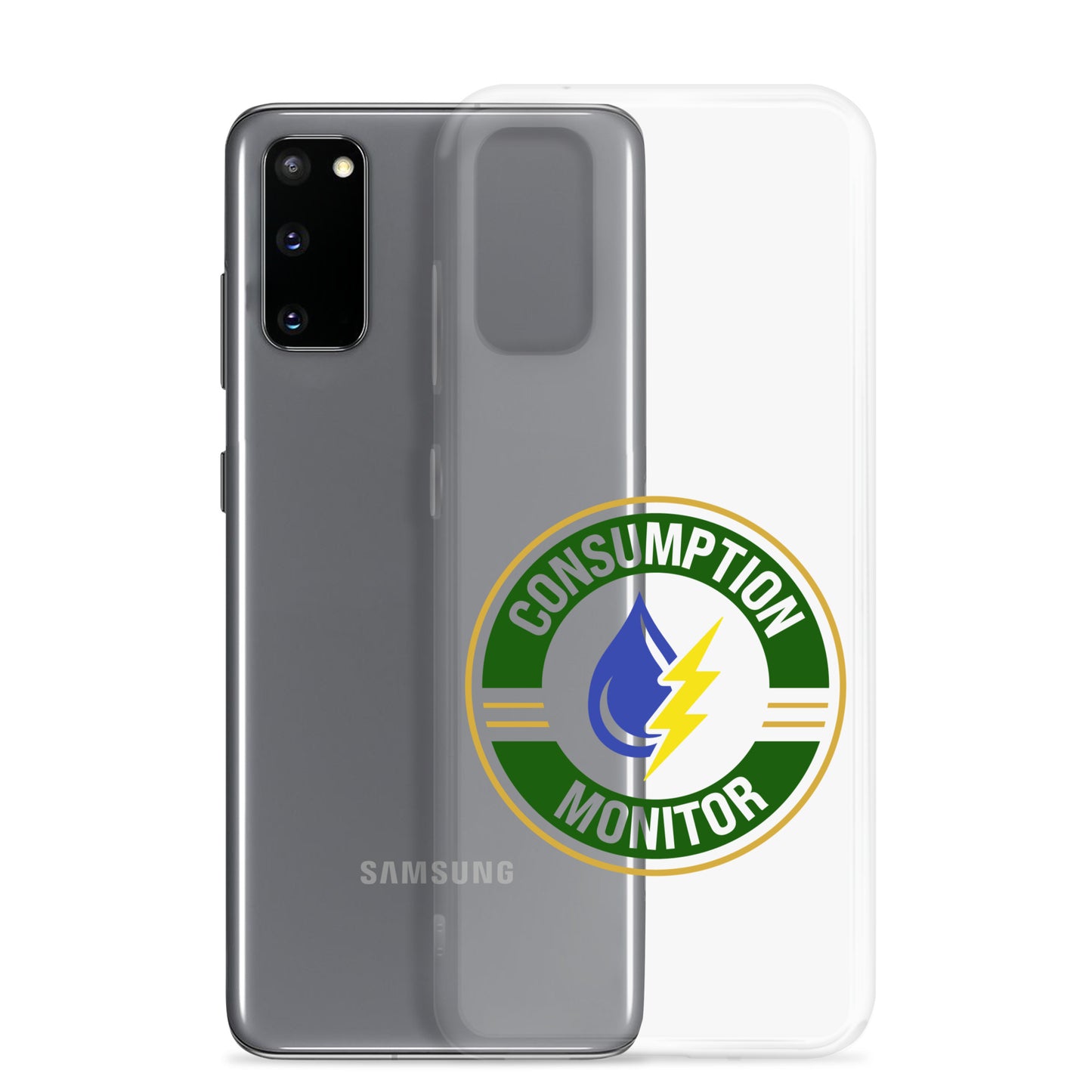 Clear Case for Samsung® with “Consumption Monitor" logo