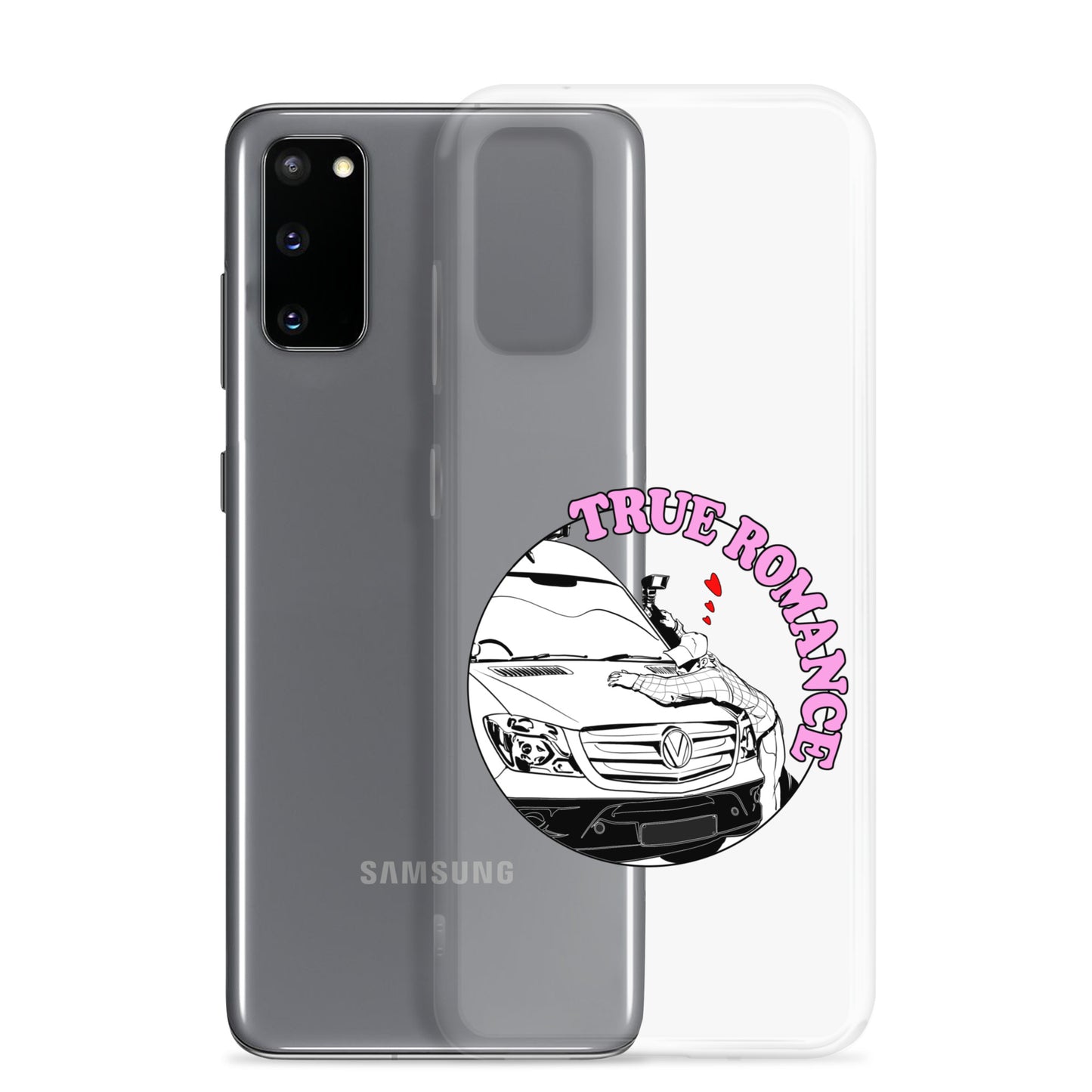 Clear Case for Samsung® with “True Romance” (M) logo