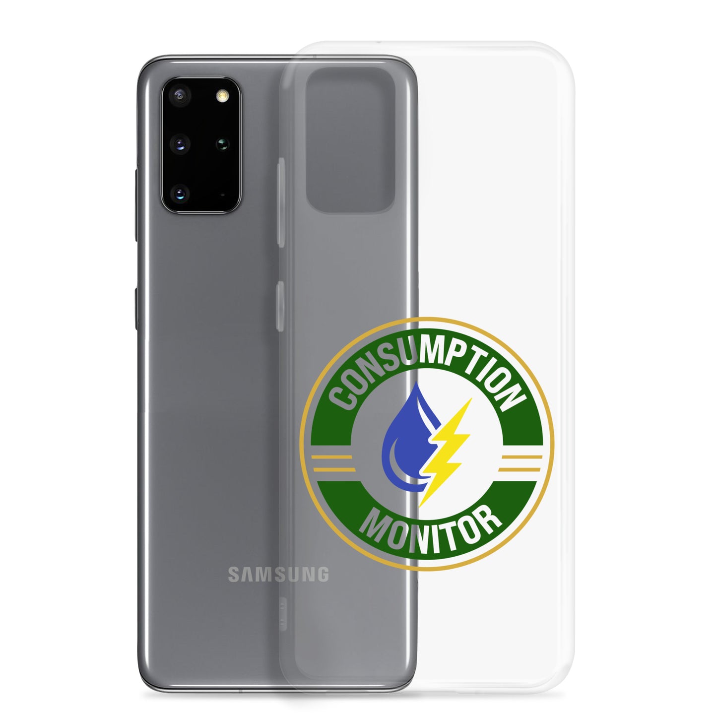 Clear Case for Samsung® with “Consumption Monitor" logo