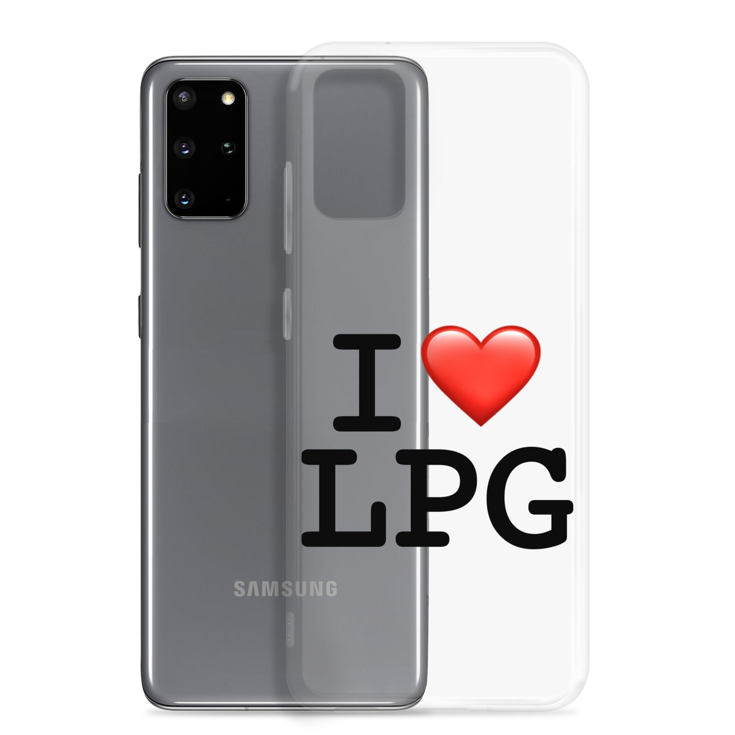 Clear Case for Samsung® with “I H LPG” logo