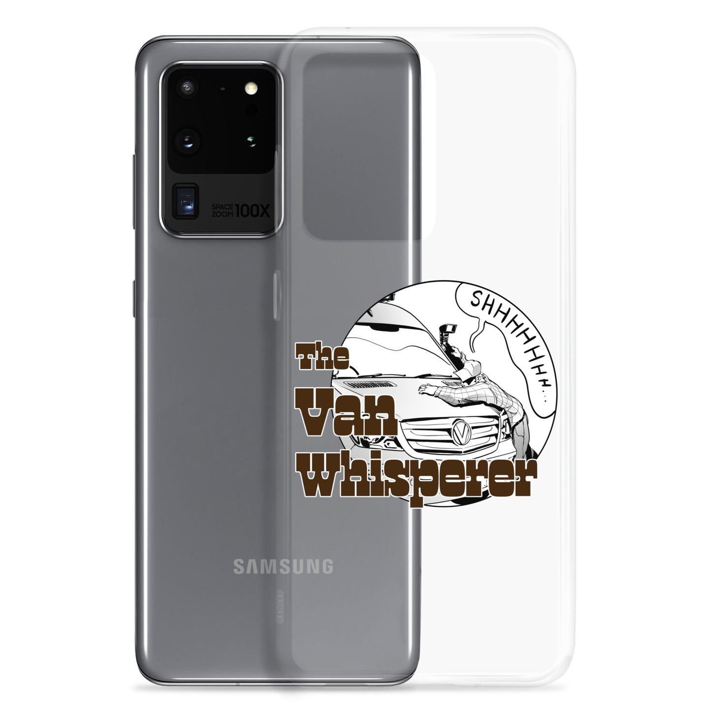 Clear Case for Samsung® with “The Van Whisperer” (M) logo