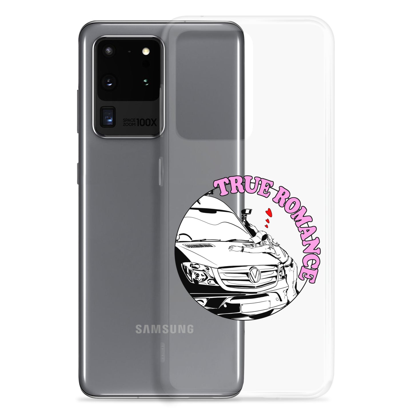 Clear Case for Samsung® with “True Romance” (F) logo