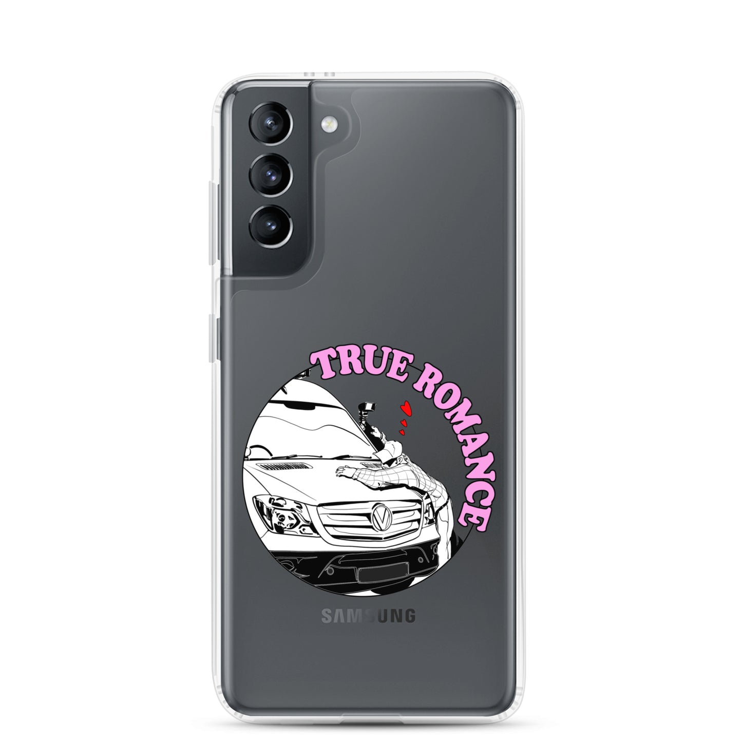 Clear Case for Samsung® with “True Romance” (M) logo