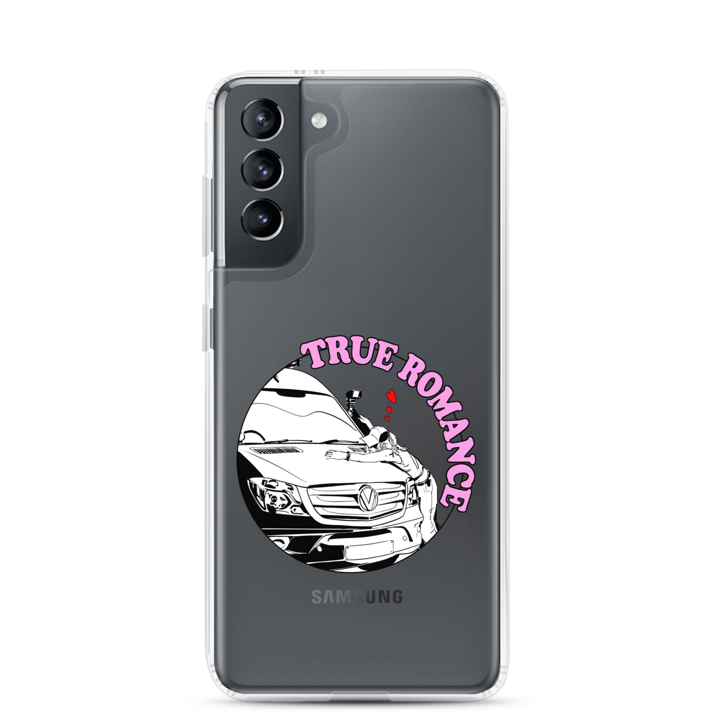 Clear Case for Samsung® with “True Romance” (F) logo