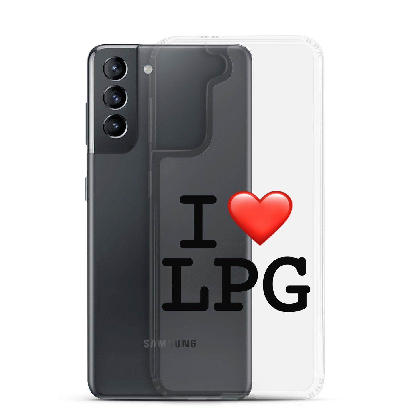 Clear Case for Samsung® with “I H LPG” logo