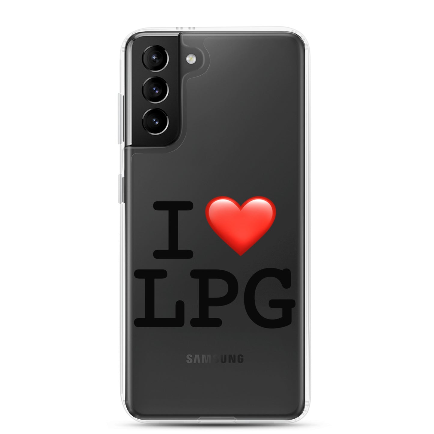 Clear Case for Samsung® with “I H LPG” logo