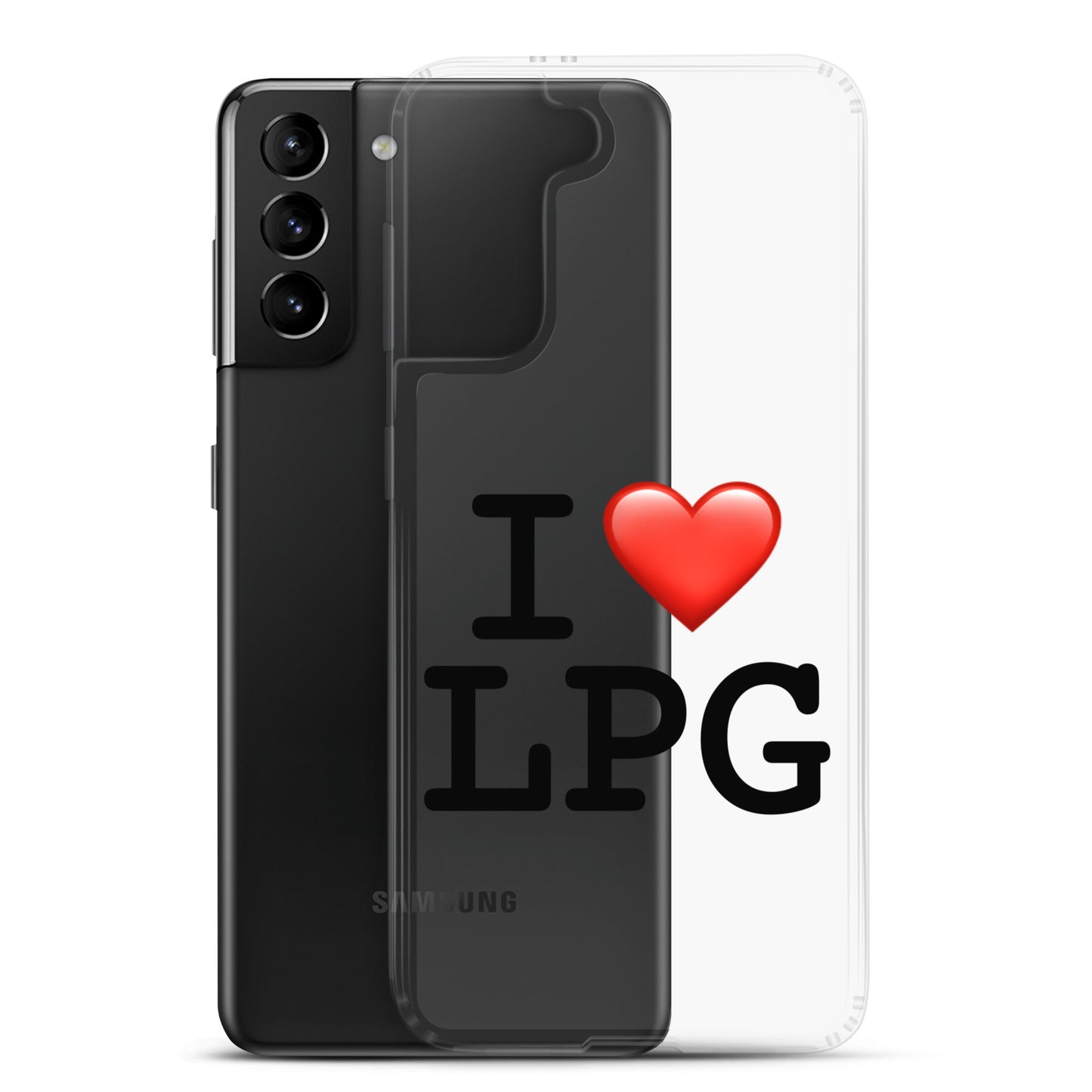 Clear Case for Samsung® with “I H LPG” logo