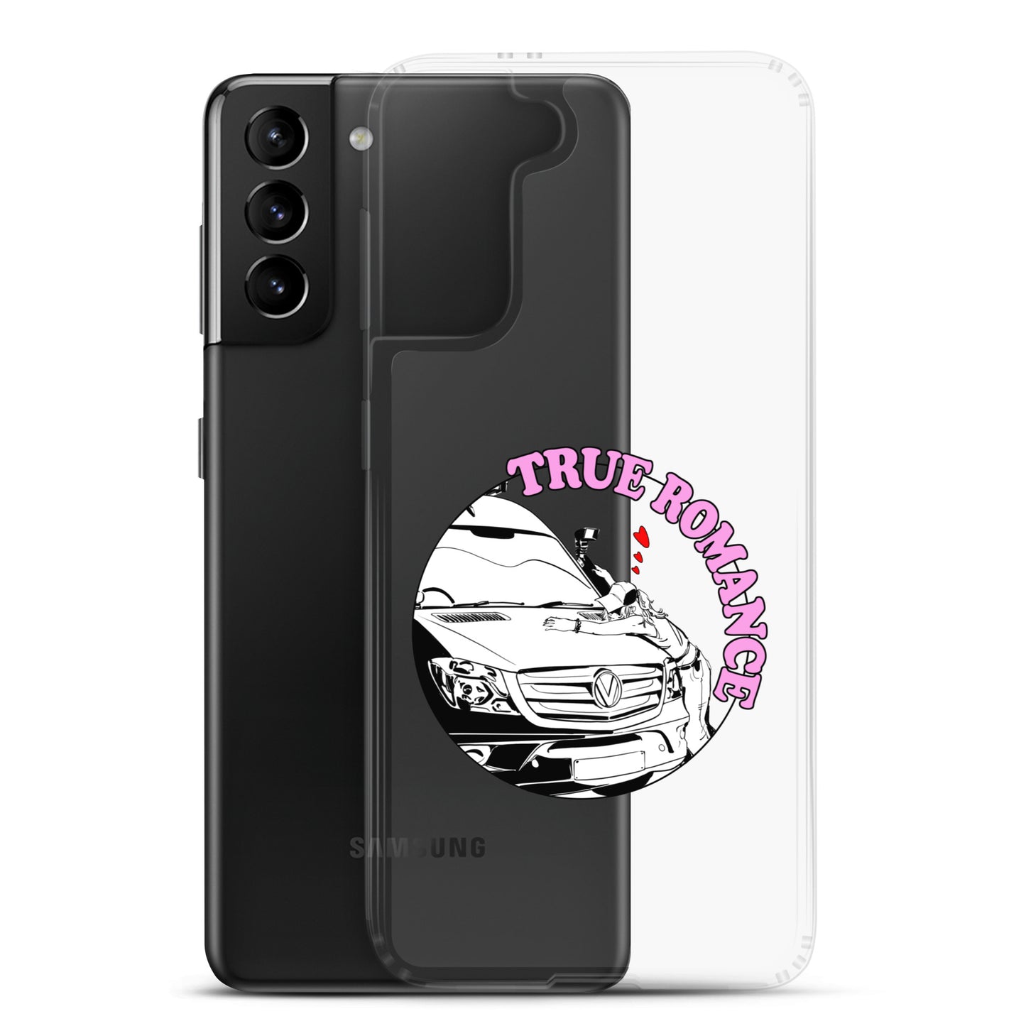 Clear Case for Samsung® with “True Romance” (F) logo