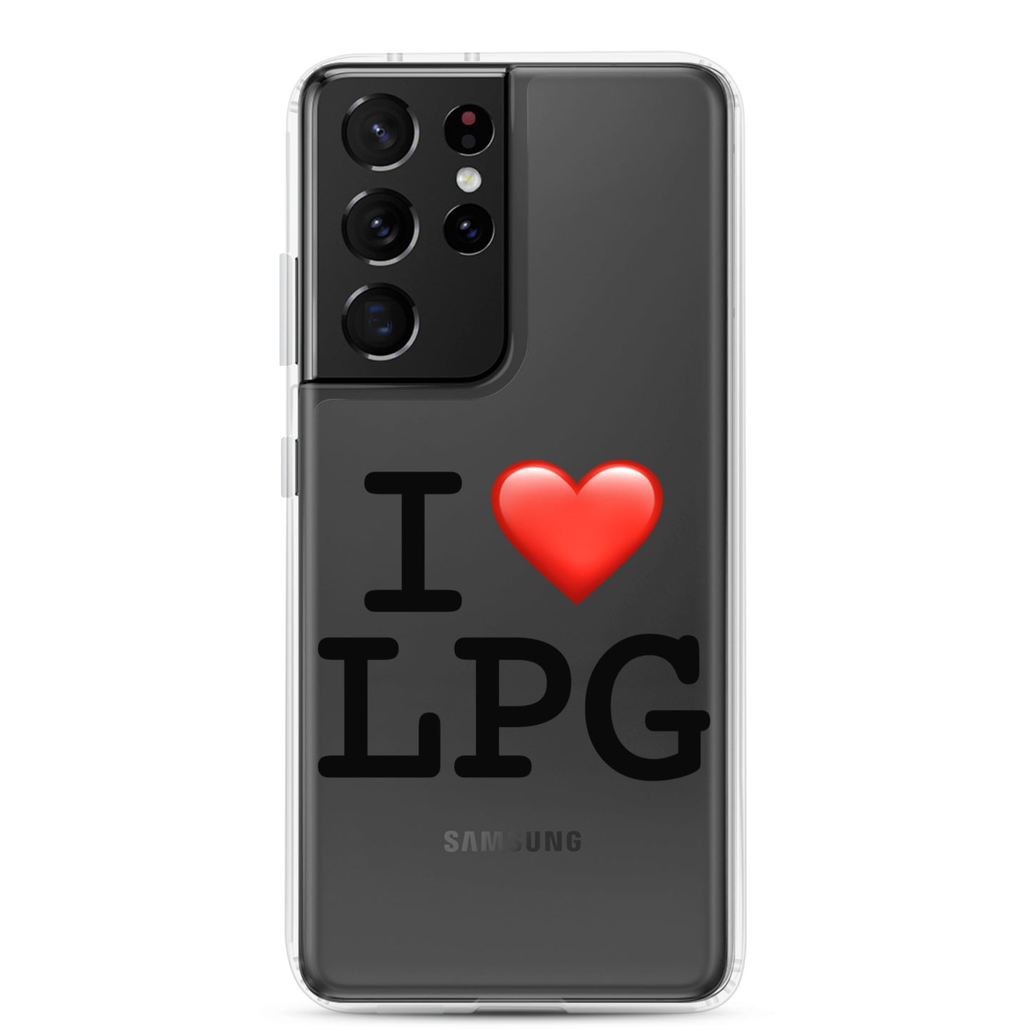 Clear Case for Samsung® with “I H LPG” logo