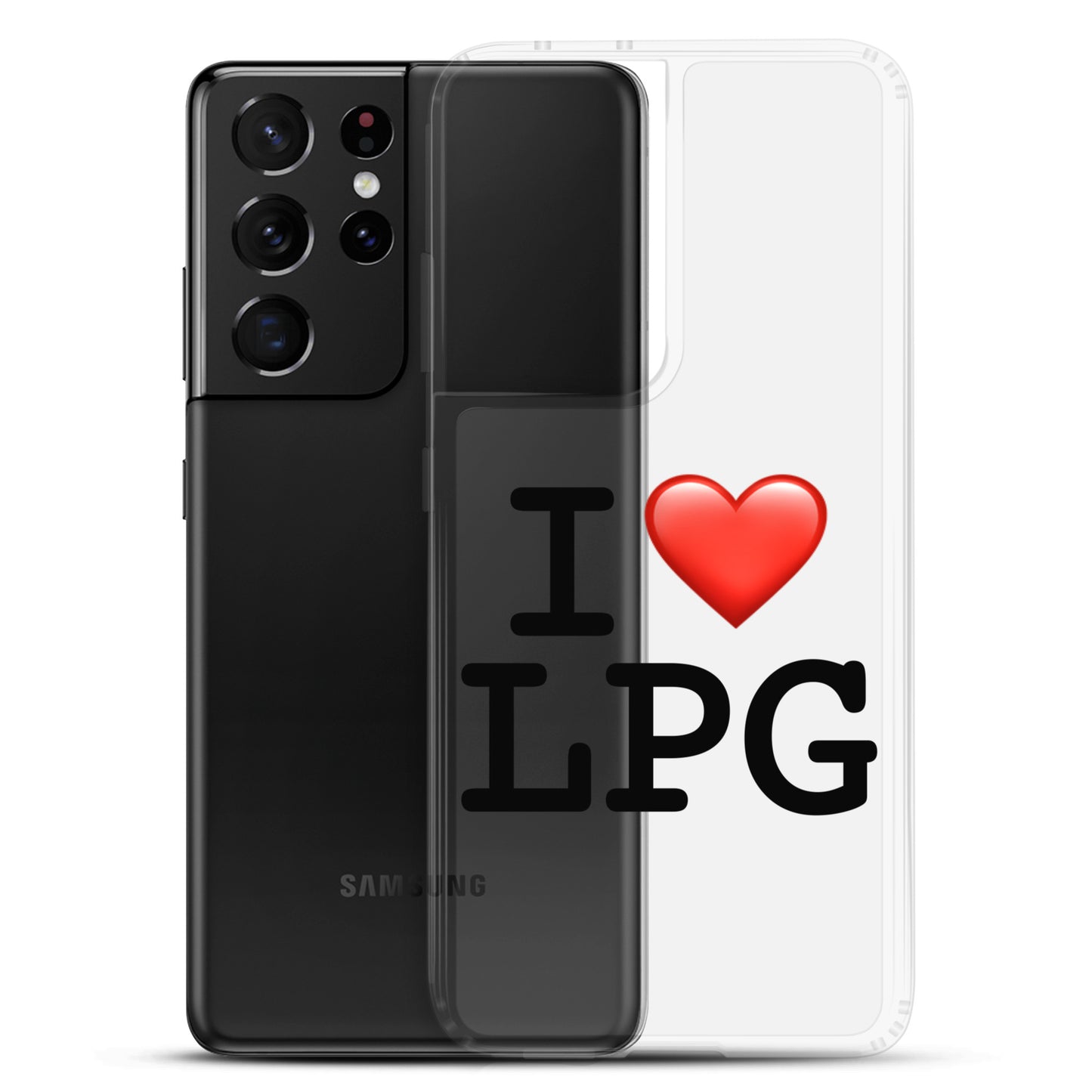 Clear Case for Samsung® with “I H LPG” logo